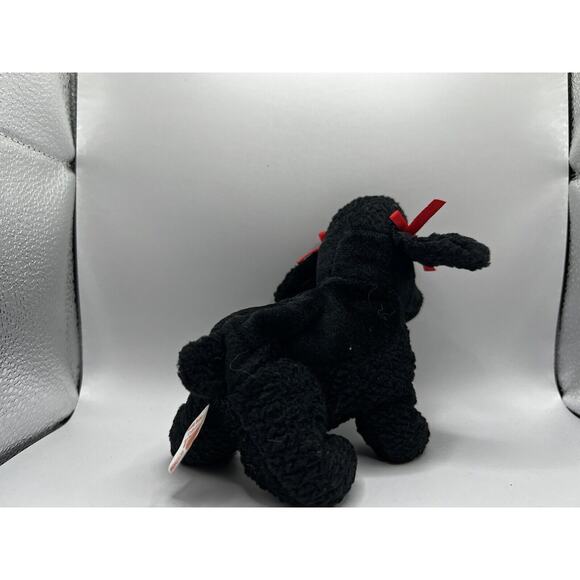 TY Beanie Baby Babies Stuffed Animal Plush Black Poodle GiGi 1998 - Picture 4 of 12